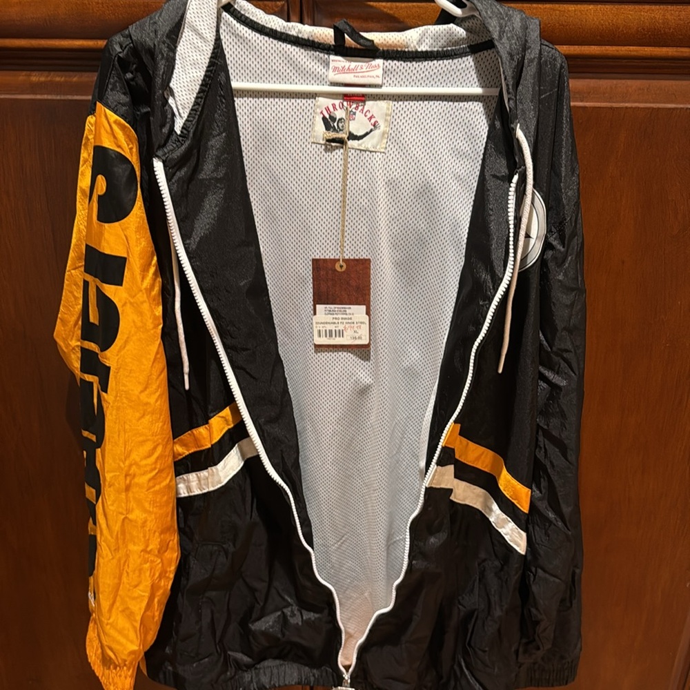 NWT Mitchell & Ness Steelers Windbreaker Jacket size XL - Picture 10 of 10